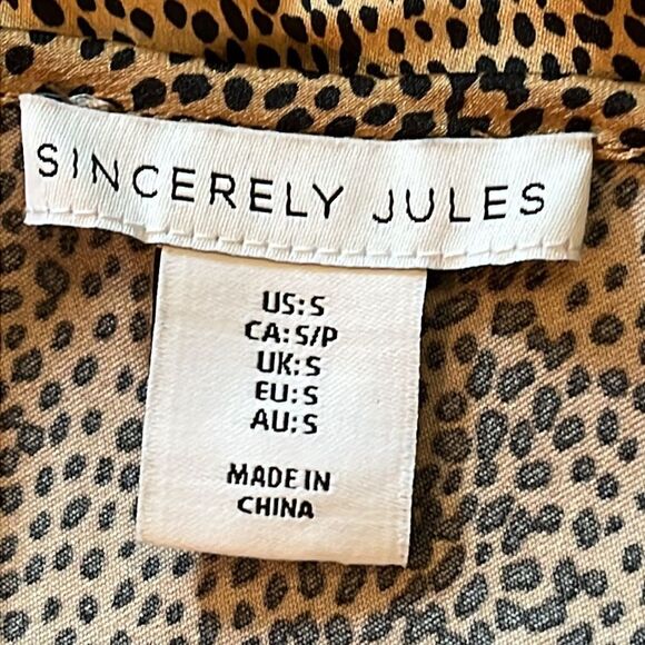 Sincerely Jules for Bandier Women's Tan and Black Bodysuit size small - Picture 6 of 7